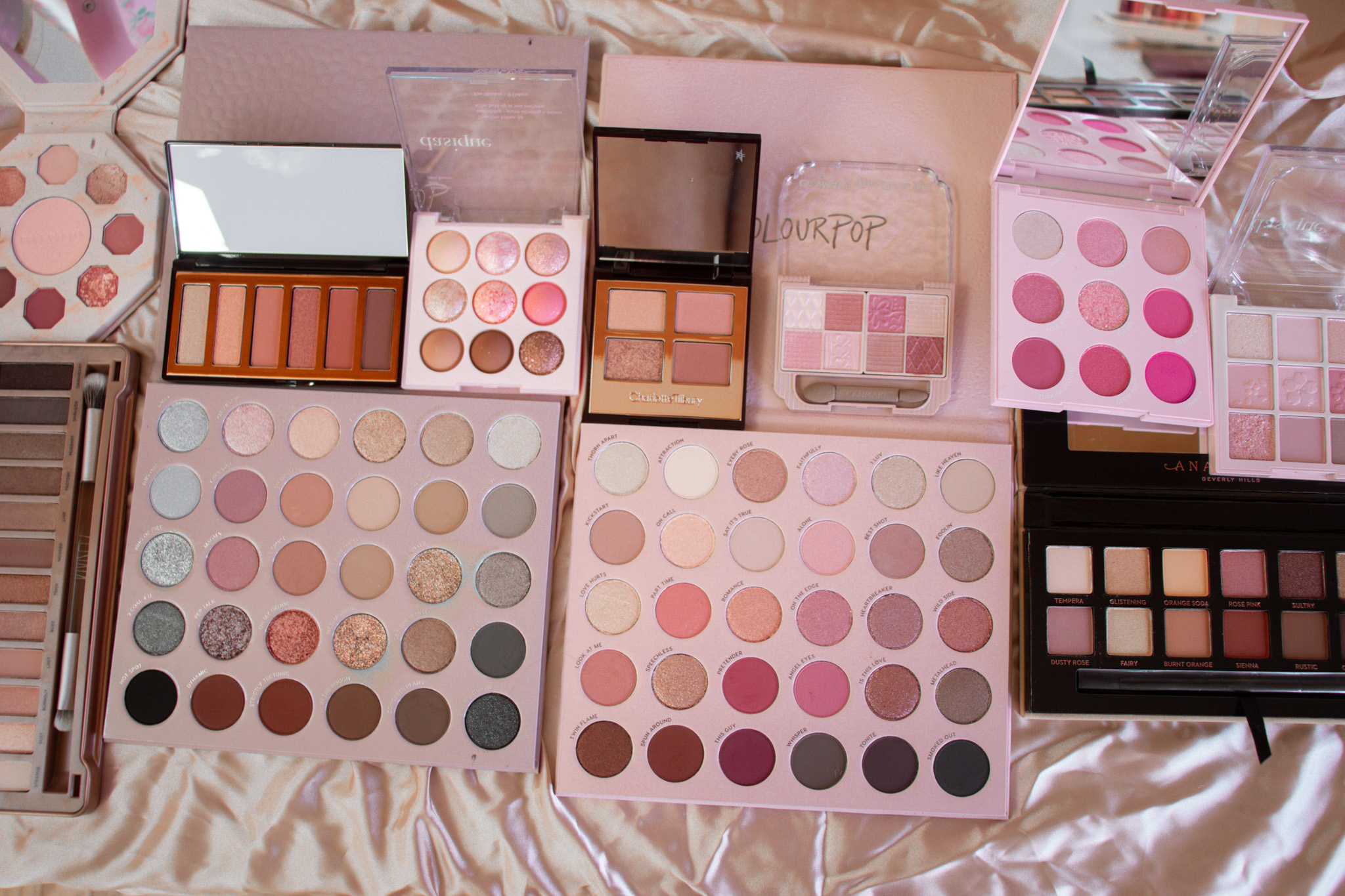 my favorite pink eyeshadow palettes